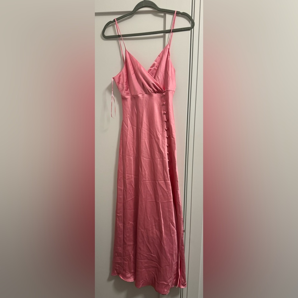 NWT Zara Pink Satin Slip Dress
